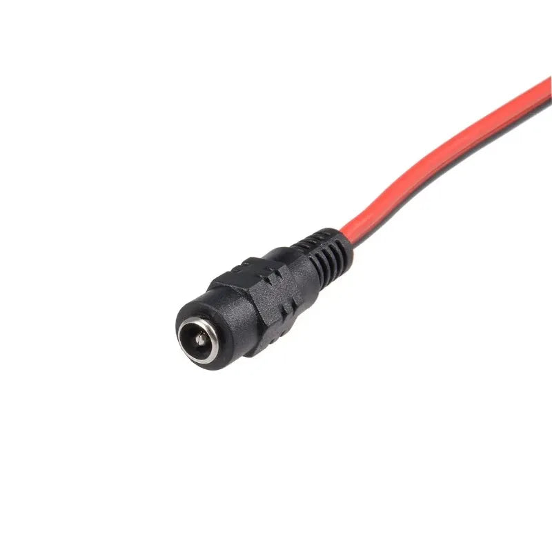 1PCS 2 Alligator Clip to 1 Male/Female DC Power Plug Adapter 25CM Cable DC 5.5*2.1Mm Crocodile Test Leads for Electronics
